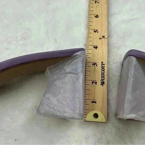 Steve Madden Purple Rhinestone Block Heel Slides Size 7.5 Retro 90s Hoco Bling - Picture 8 of 16